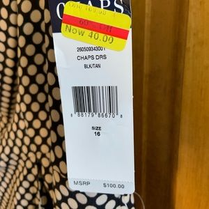 Chaps dress with tags never worn